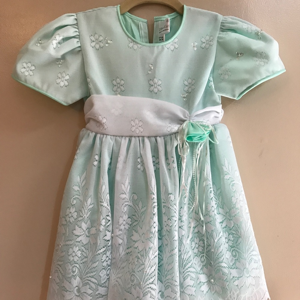 Mint green dress